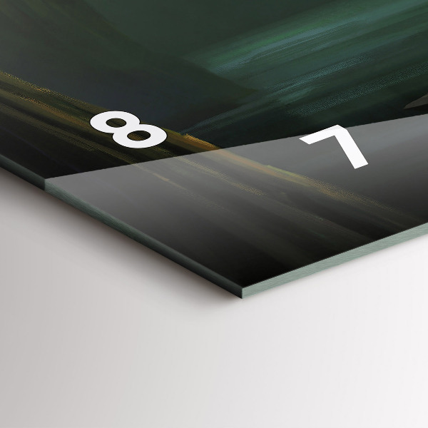 Zegar szklany poziomy Człowiek i potwór na bagnach