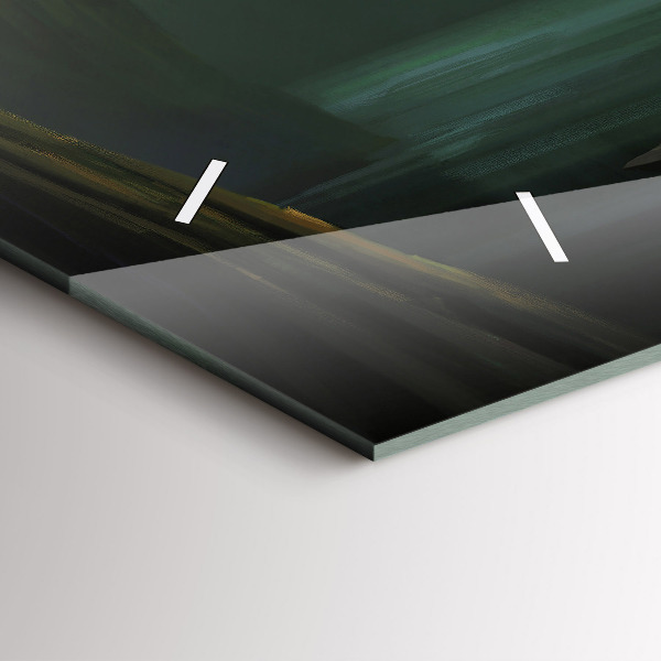 Zegar szklany poziomy Człowiek i potwór na bagnach