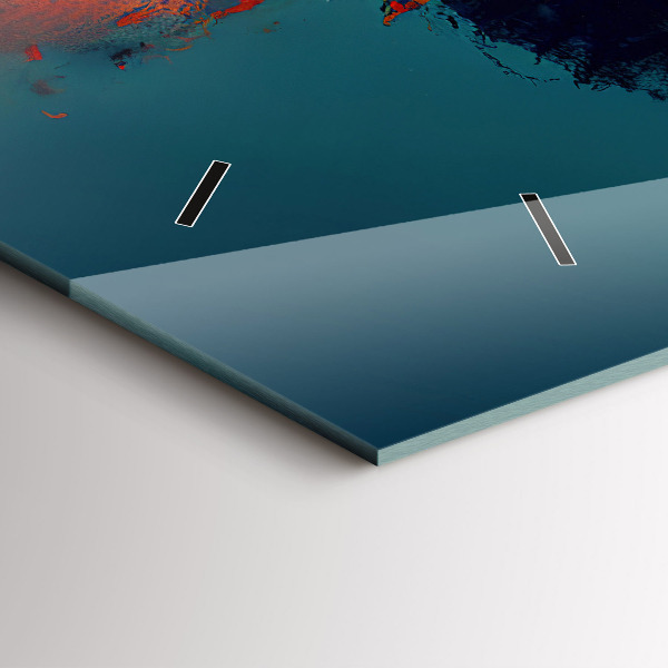 Zegar szklany poziomy Futurystyczny wirtualny świat