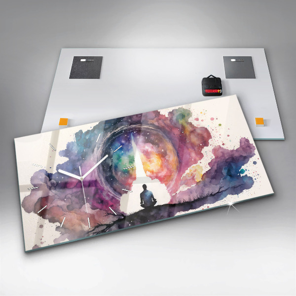 Zegar poziomy Medytacja styl życia