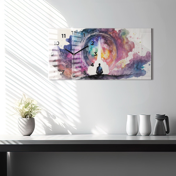 Zegar poziomy Medytacja styl życia