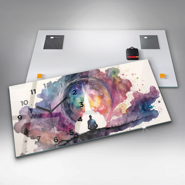 Zegar poziomy Medytacja styl życia