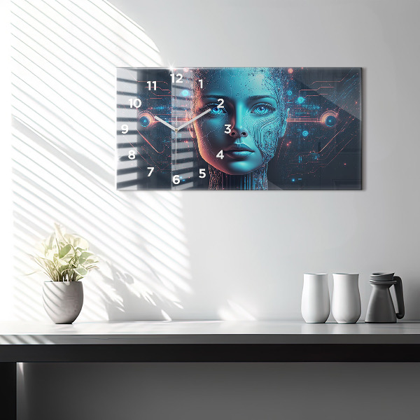 Zegar szklany poziomy Sztuczna inteligencja