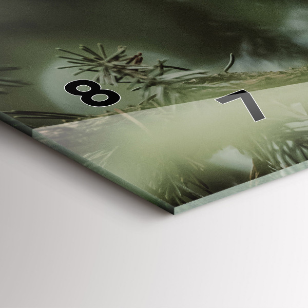 Zegar poziomy Wiewiórka i dzika natura