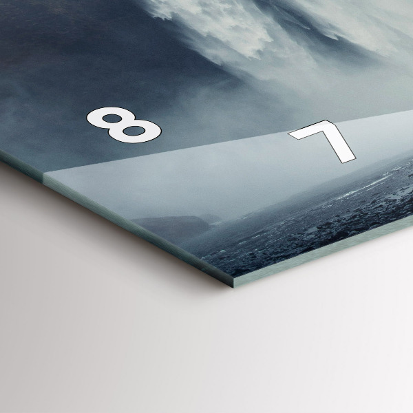 Zegar poziomy Wodospad Islandia Krajobraz