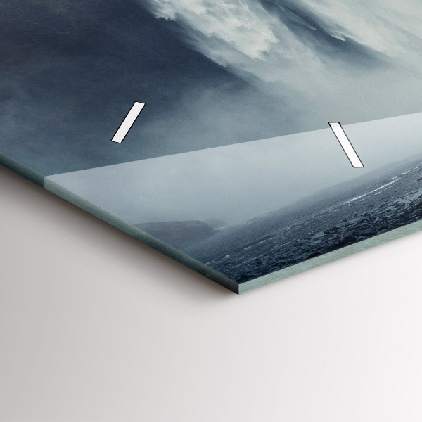 Zegar poziomy Wodospad Islandia Krajobraz