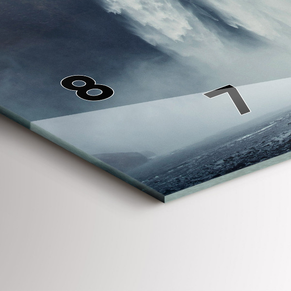 Zegar poziomy Wodospad Islandia Krajobraz