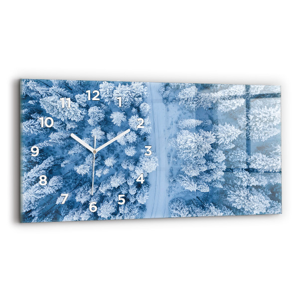 Zegar poziomy Las z lotu ptaka Dron