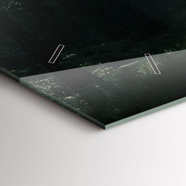 Zegar poziomy Leśna droga i smugi słońca