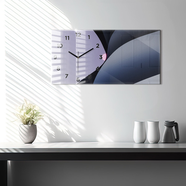 Zegar ścienny poziomy Abstrakcja słońce