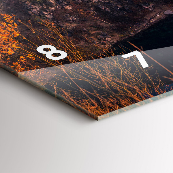 Zegar poziomy Kraków jezioro Zakrzówek jesień