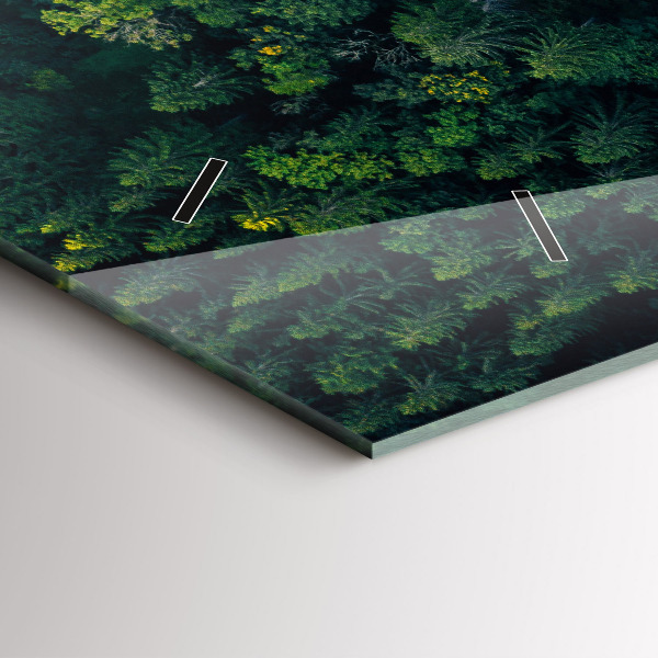 Zegar poziomy Las z lotu ptaka