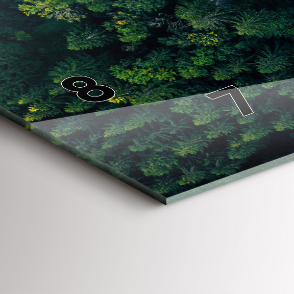 Zegar poziomy Las z lotu ptaka