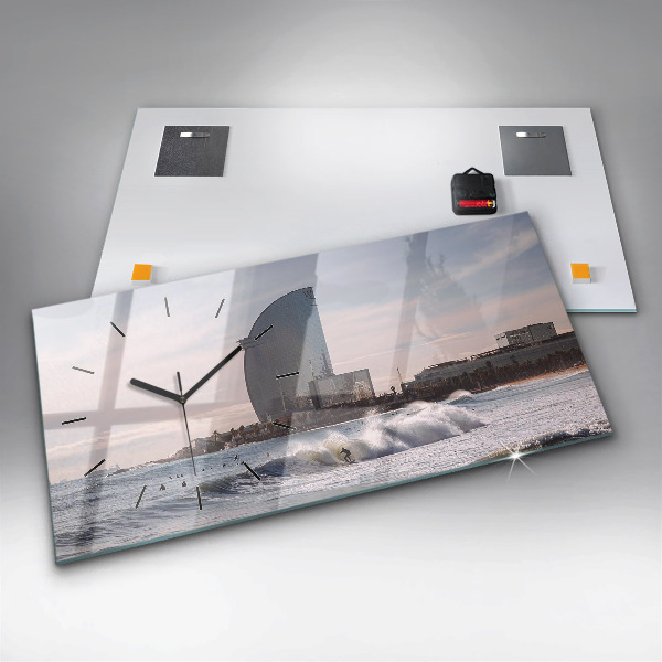 Zegar poziomy Barcelona Surfer