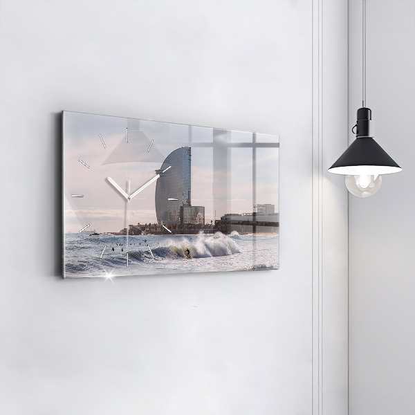 Zegar poziomy Barcelona Surfer