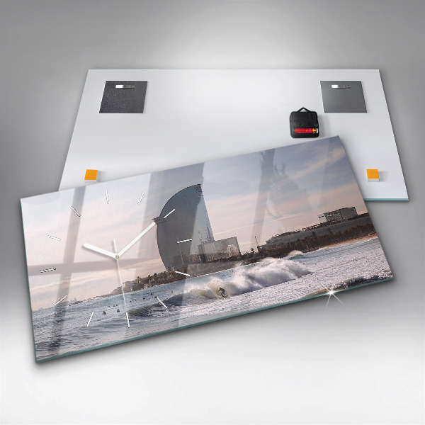 Zegar poziomy Barcelona Surfer