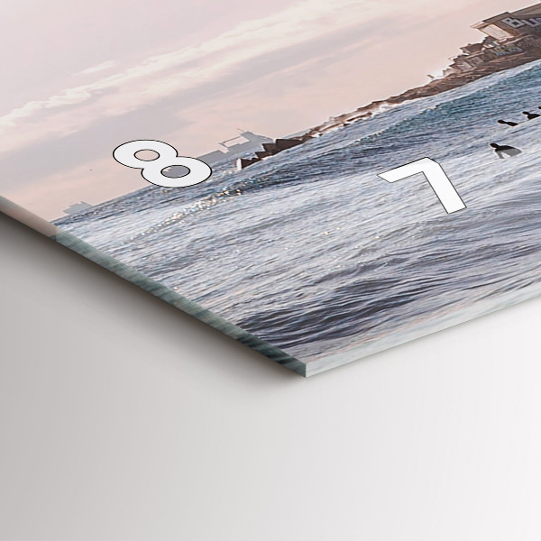 Zegar poziomy Barcelona Surfer