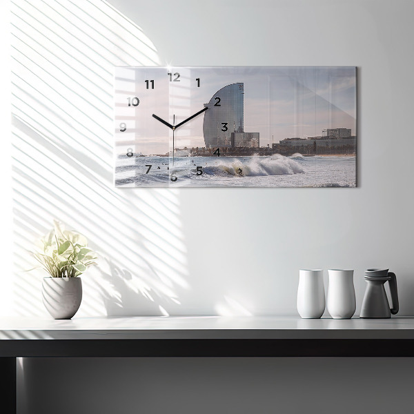 Zegar poziomy Barcelona Surfer