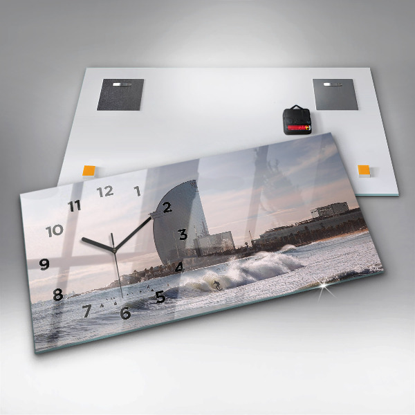 Zegar poziomy Barcelona Surfer