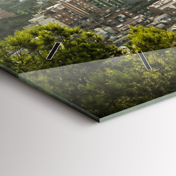 Zegar poziomy Barcelona widok Montjuic