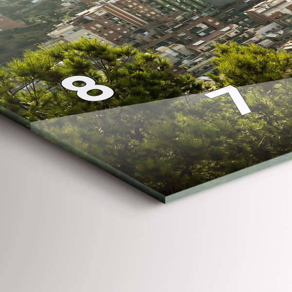 Zegar poziomy Barcelona widok Montjuic