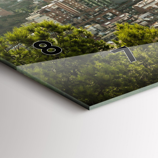 Zegar poziomy Barcelona widok Montjuic