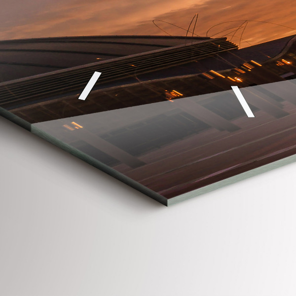 Zegar szklany poziomy Barcelona Park Olimpijski