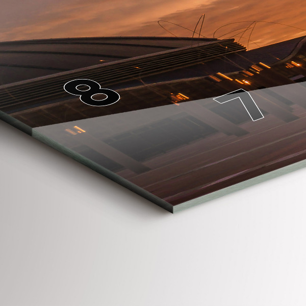 Zegar szklany poziomy Barcelona Park Olimpijski