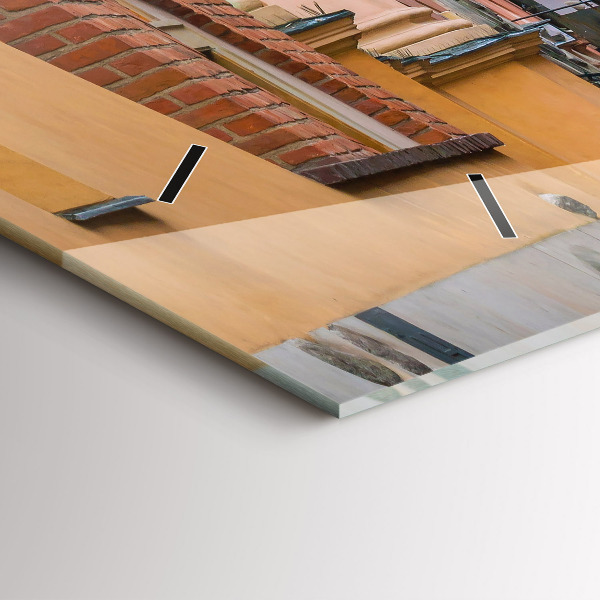 Zegar szklany poziomy Stare miasto w Warszawie