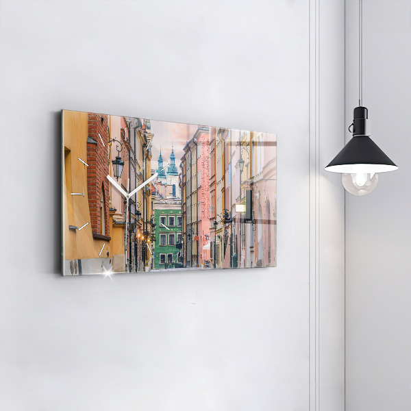 Zegar szklany poziomy Stare miasto w Warszawie