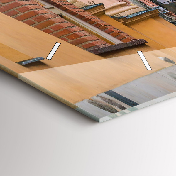 Zegar szklany poziomy Stare miasto w Warszawie