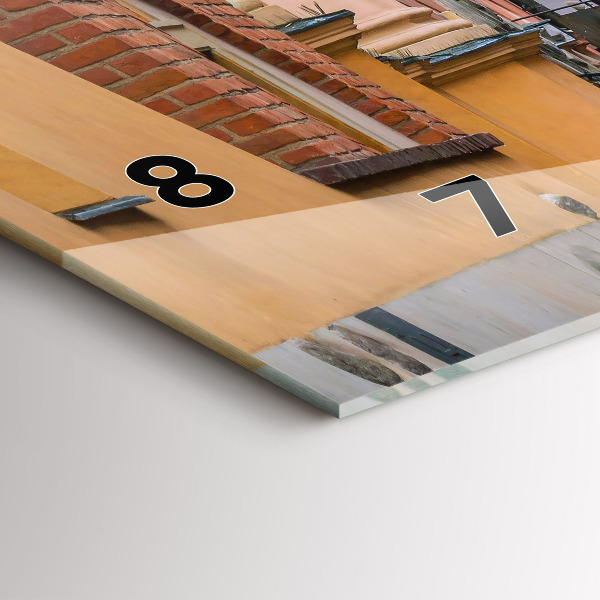 Zegar szklany poziomy Stare miasto w Warszawie