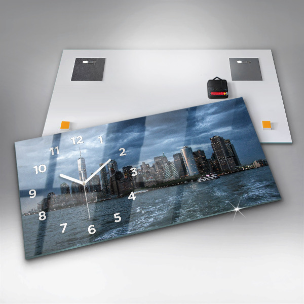 Zegar poziomy Panorama miasta Nowy Jork