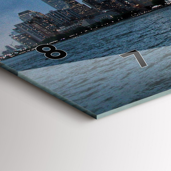 Zegar poziomy Panorama miasta Nowy Jork