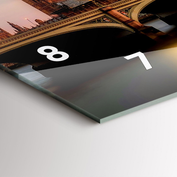 Zegar poziomy Big Ben panorama Londynu