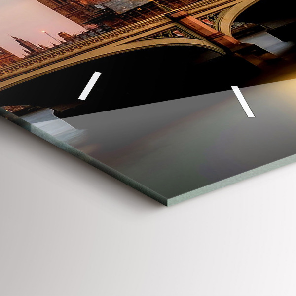 Zegar poziomy Big Ben panorama Londynu