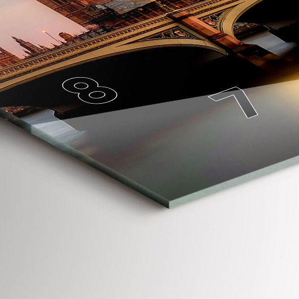 Zegar poziomy Big Ben panorama Londynu