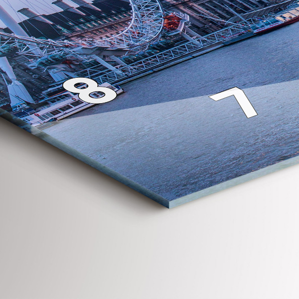 Zegar poziomy London Eye panorama miasta