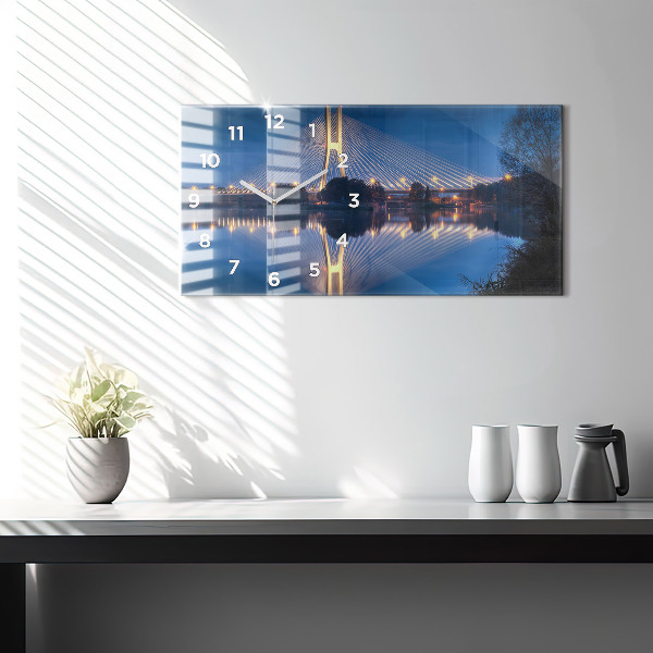 Zegar ścienny poziomy Most Rędziński Wrocław