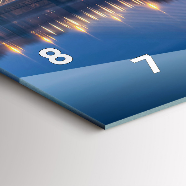 Zegar ścienny poziomy Most Rędziński Wrocław