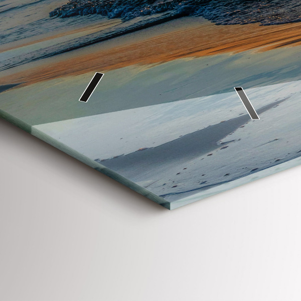 Zegar szklany poziomy Władysławowo Morze Bałtyckie