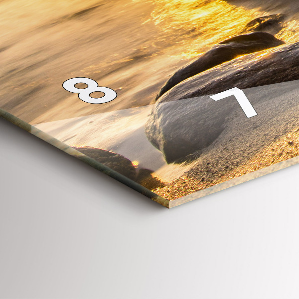 Zegar szklany poziomy Wschód słońca Morze Bałtyckie