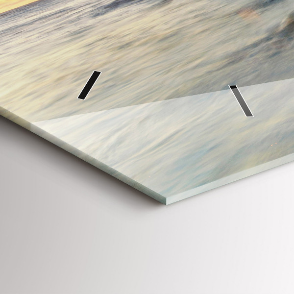 Zegar ścienny poziomy Latarnia i morze Bałtyckie