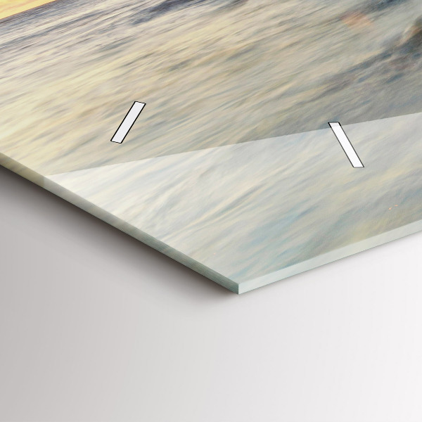 Zegar ścienny poziomy Latarnia i morze Bałtyckie