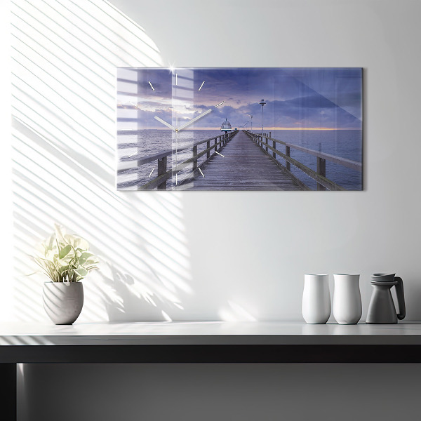 Zegar poziomy Molo na Morzu Bałtyckim