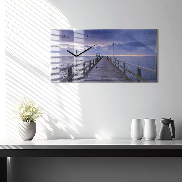 Zegar poziomy Molo na Morzu Bałtyckim