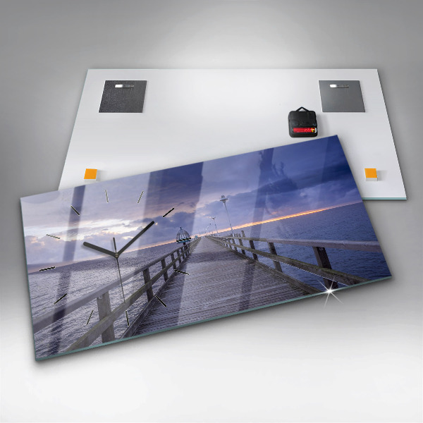 Zegar poziomy Molo na Morzu Bałtyckim