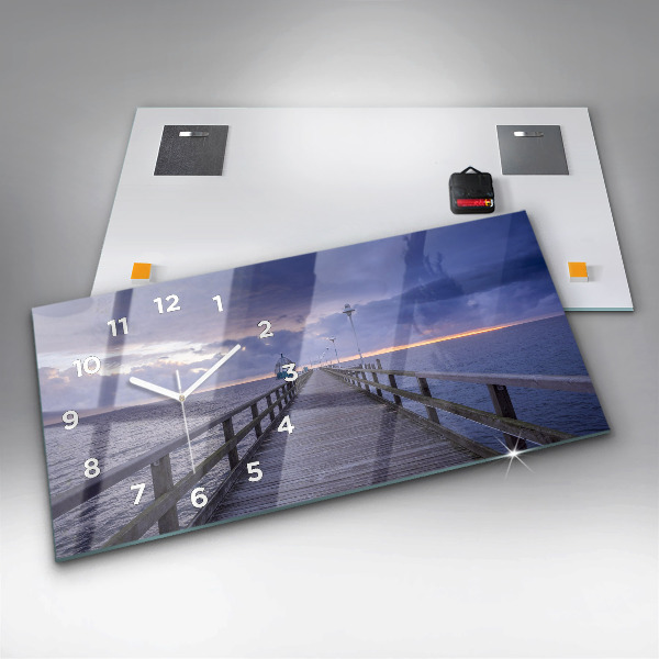 Zegar poziomy Molo na Morzu Bałtyckim