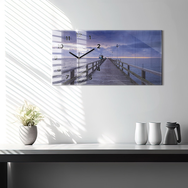Zegar poziomy Molo na Morzu Bałtyckim