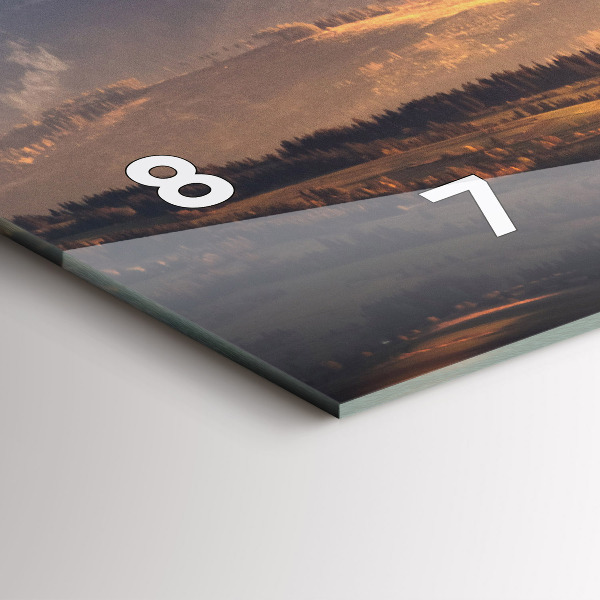 Zegar poziomy Tatry zimą panorama górska